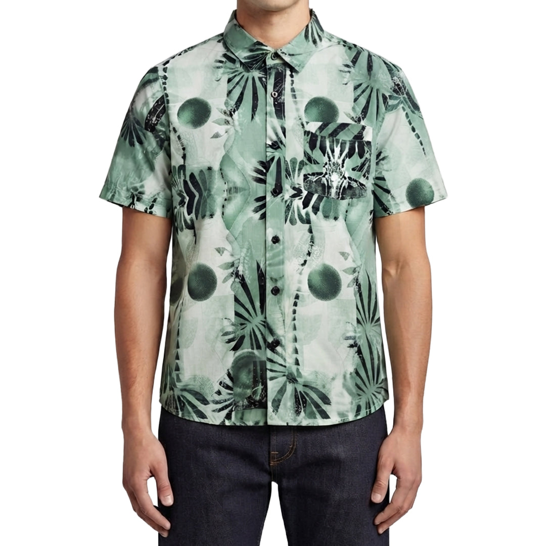 Floral Print Short Sleeve Shirt – Timeless Style with Surf