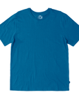 legacy-blue The Foundation Super Soft Tee is our comfortable super soft tee in blue with no logo or branding besides a small square side flag on the ____ seam.