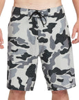 20-inch Camo Swim Shorts - Front View | Recycled Polyester and Spandex Boardshorts with 4-Way Stretch