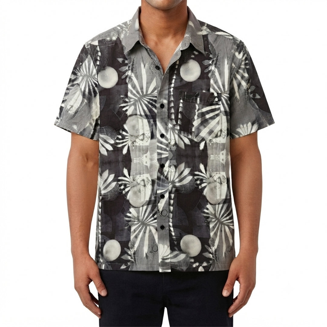 Floral Print Short Sleeve Shirt – Timeless Style with Surf
