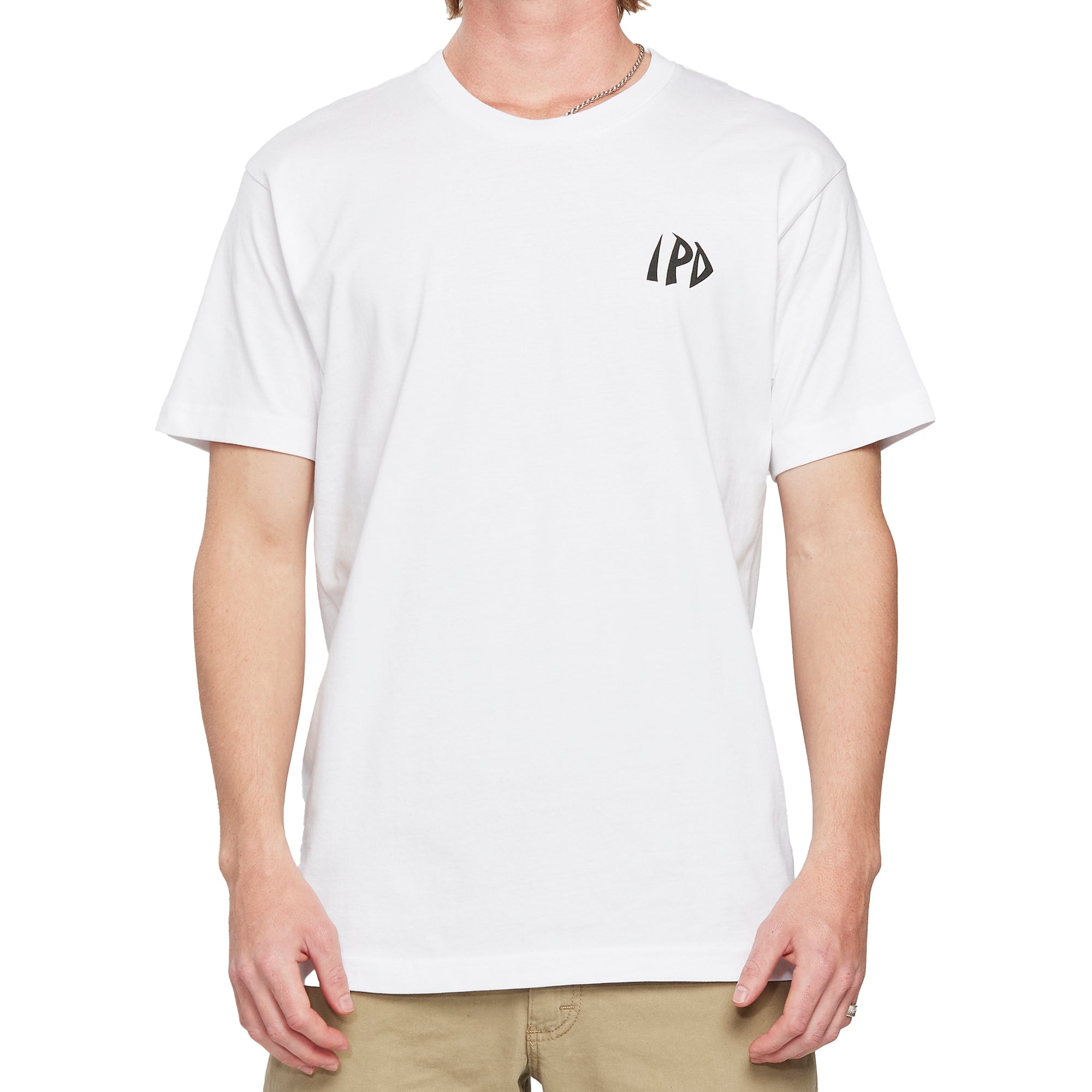 white front of tee shirt