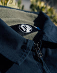 Detailed view of the IPD jacket's interior logo and fleece lining