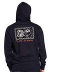 No Risk Hooded Pullover Fleece - Back View | Statement Graphic and Text Print with Premium Quality Fabric