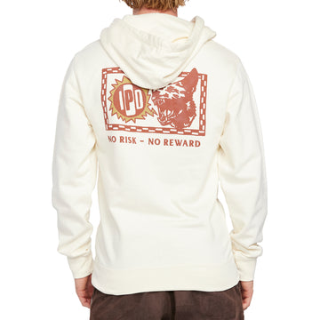 No Risk Hooded Pullover Fleece - Back View | Statement Graphic and Text Print with Premium Quality Fabric