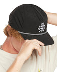 Strummer Nylon Snapback - Side View | Durable Snapback Hat with Braided Rope Detail and Adjustable Back Closure