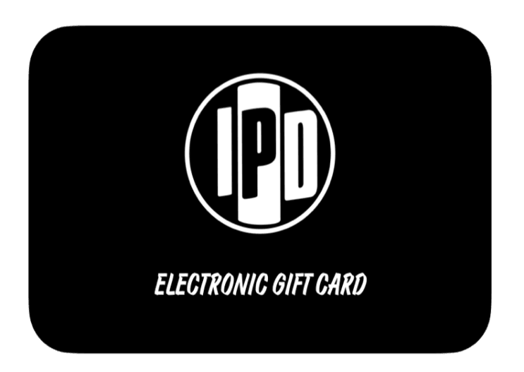 An I P D electronic gift card. 