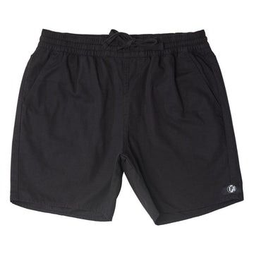 The Foundation Walkshort is a classic walkshort silhouette that comes in at a 17” length. It features a solid gray coloring, and features an elastic waistband and drawcord. The pocketing is two side pockets and two back patch pockets. It features the signature smaller IPD flag label on the lower left leg.